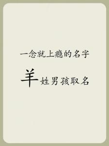 羊寶寶起什么名字好聽