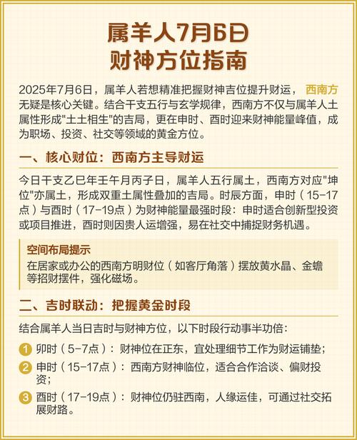 屬羊人干什么一碰就發(fā)財 屬羊2024年財運方位