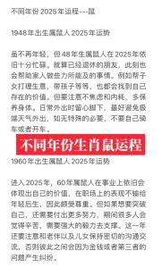 1996年出生屬鼠人2024年全年運(yùn)勢(shì)