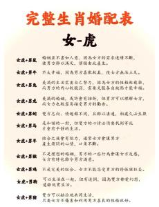 1986年屬虎人的婚姻如何
