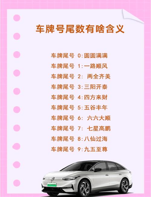 車牌號尾號95的含義 旺運聚財?shù)能嚺茢?shù)字字母