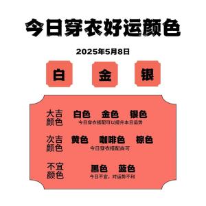2022年3月15日五行穿衣 今日幸運顏色是什么
