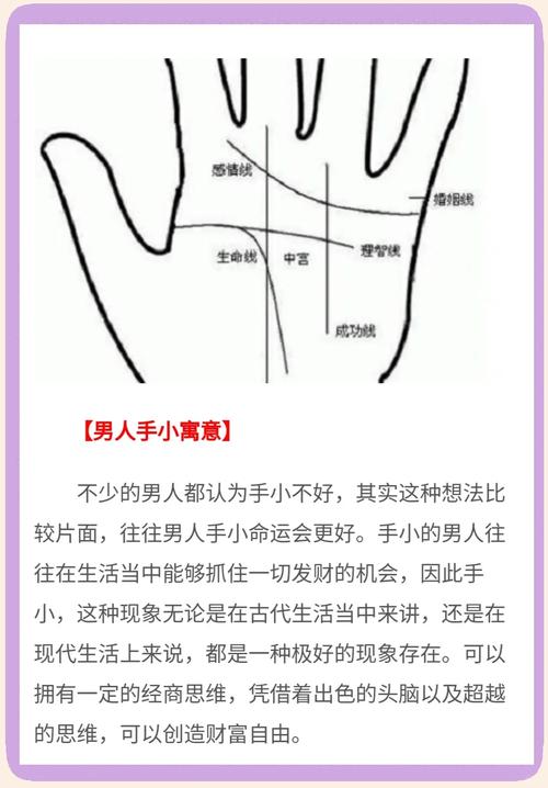 男人手小代表什么