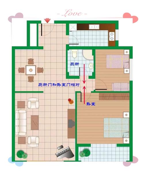 臥室門對著衛生間門風水好嗎，有什么布置方法可以化解