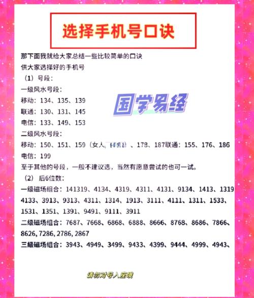 易經講解11位手機號 熱門手機號順口好記