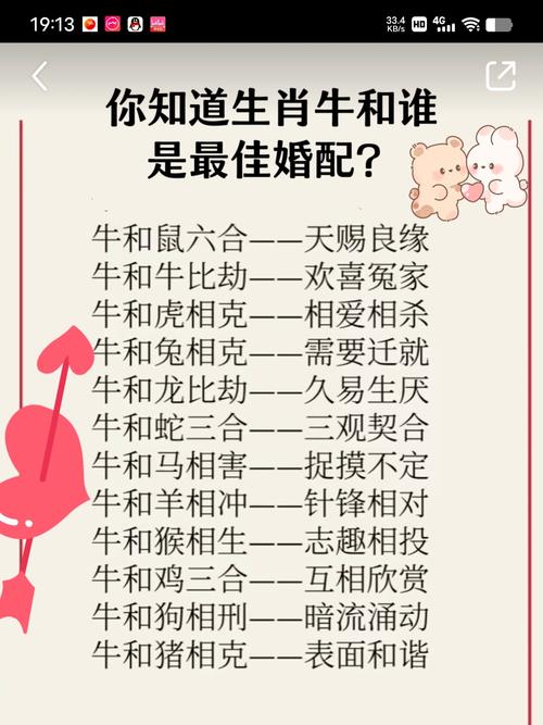 屬相牛的忌諱婚配詳解 屬牛的找對象忌什么屬相