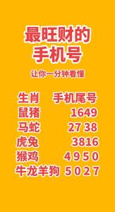 男人手機尾號是幾最好 最旺財?shù)难幽晔謾C號