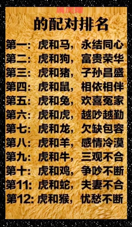 屬羊和屬虎的婚配性格工作感情會(huì)合拍嗎