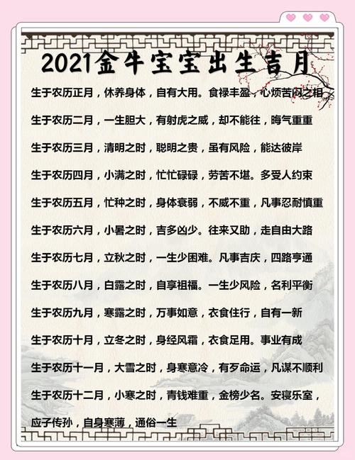 2021牛年出生的寶寶好不好
