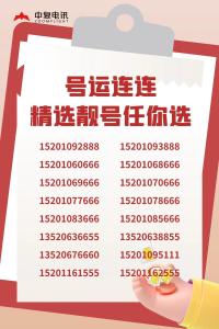 豹子號手機號 吉利手機號數字推薦