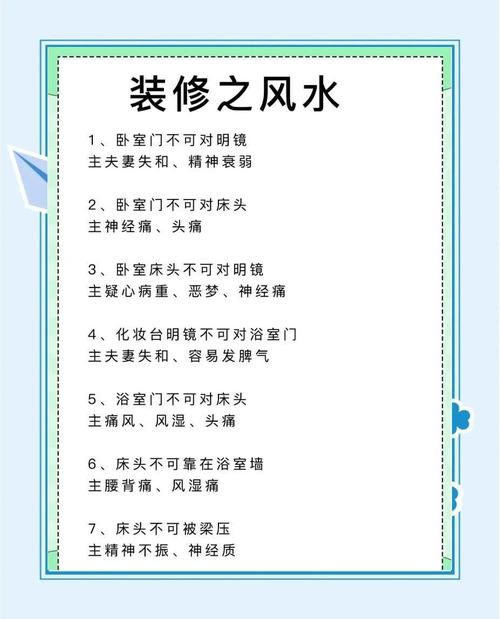 室內的裝修風水問題