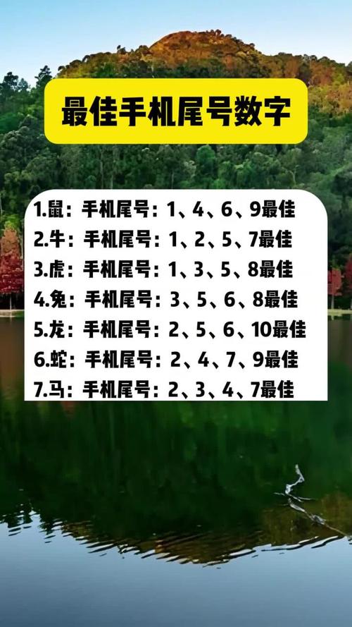 手機尾號什么數字最好?