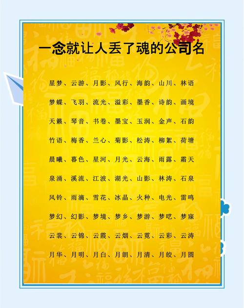 公司好不好名字很重要