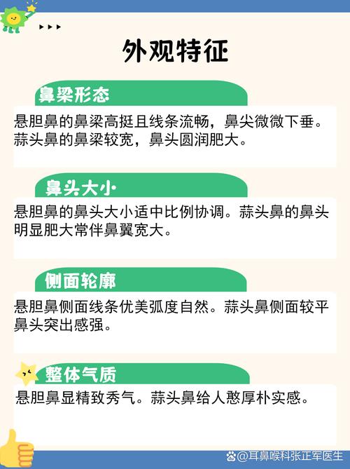 懸膽鼻與蒜頭鼻有什么區別