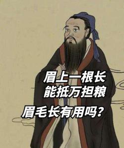 右邊一根長(zhǎng)眉毛吉兇 眉上一根長(zhǎng)能抵萬(wàn)擔(dān)糧