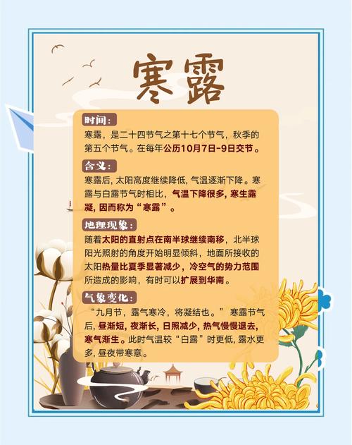 寒露節氣的含義是什么 寒氣已生注意保暖