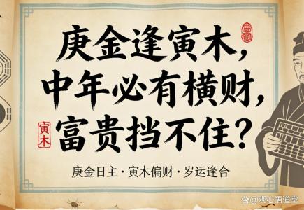 庚金遇寅木發橫財 最要順逆之氣的牽引