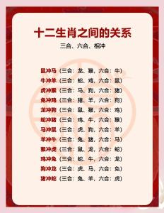 時辰相沖對照表 2024年12月21日生肖相沖