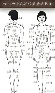 女人右小腿有痣圖解 正直善良防小人