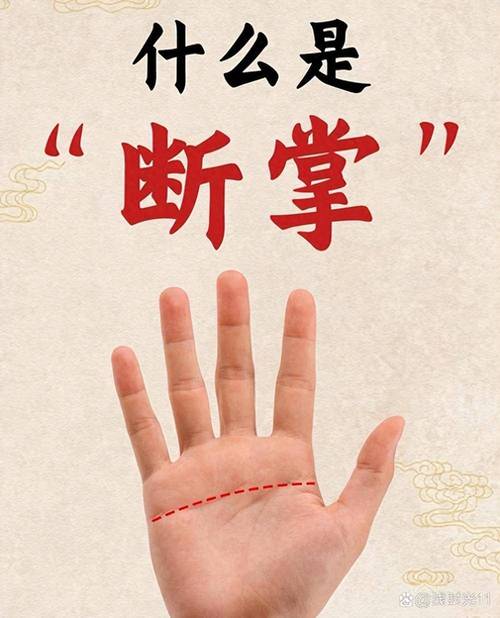男兒斷掌千斤兩，女子斷掌過房養