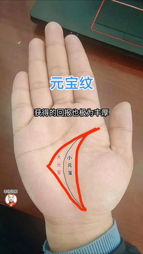 45歲發(fā)財(cái)?shù)氖窒?大元寶紋財(cái)產(chǎn)多