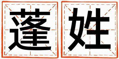 蓬姓大氣文雅的女寶寶名字