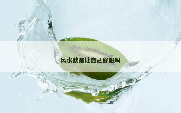 風水就是讓自己舒服嗎 風水就是讓自己舒服嗎