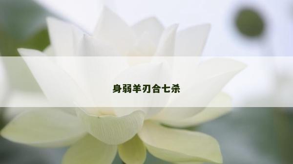 身弱羊刃合七殺 身弱羊刃合七殺