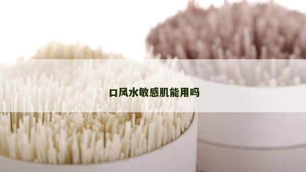 口風水敏感肌能用嗎