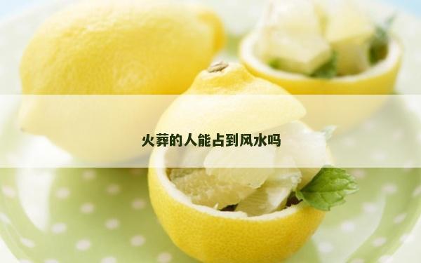 火葬的人能占到風水嗎