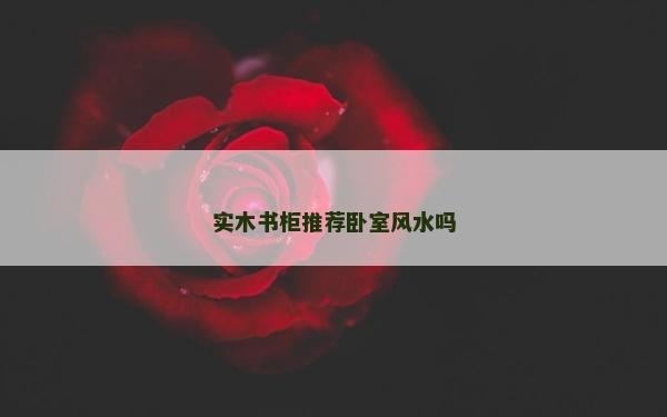 實(shí)木書(shū)柜推薦臥室風(fēng)水嗎