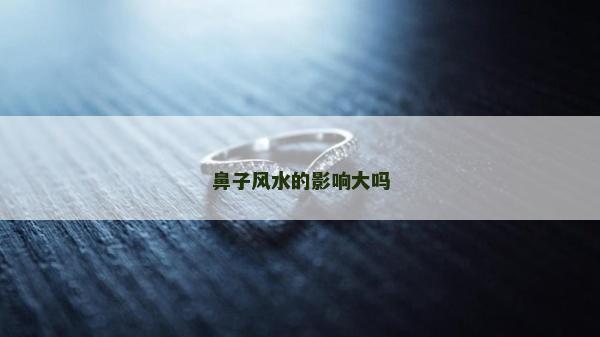 鼻子風水的影響大嗎