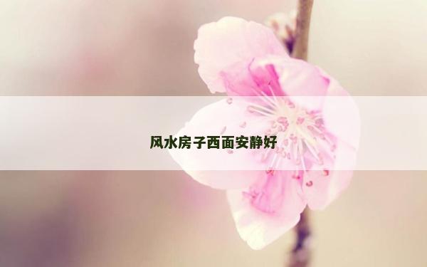 風水房子西面安靜好