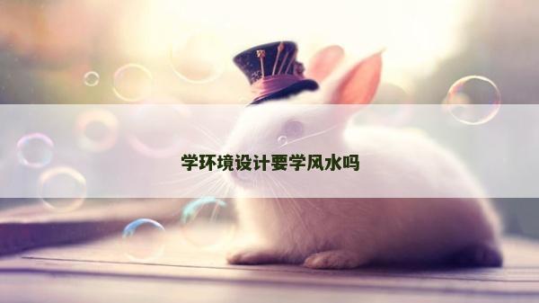 學環境設計要學風水嗎