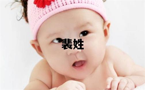 裴姓優美的女孩名字