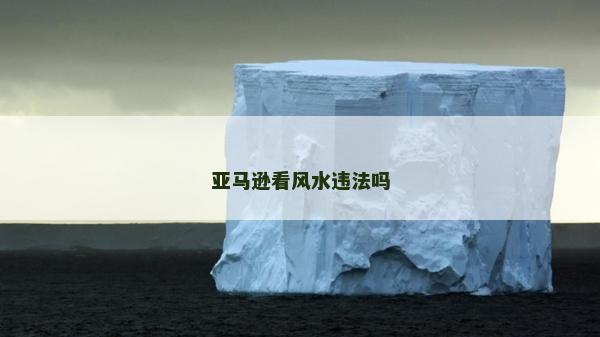 亞馬遜看風水違法嗎