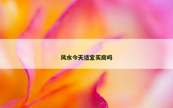 風水今天適宜買房嗎