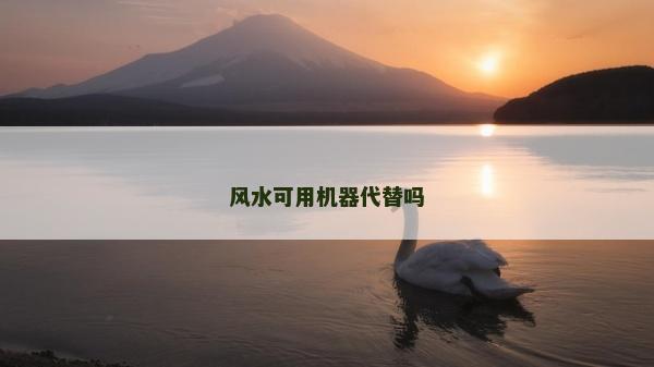 風水可用機器代替嗎