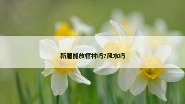 新屋能放棺材嗎?風水嗎 新屋能放棺材嗎?風水嗎