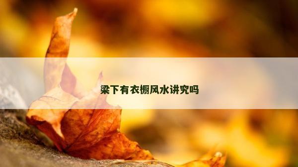 梁下有衣櫥風水講究嗎