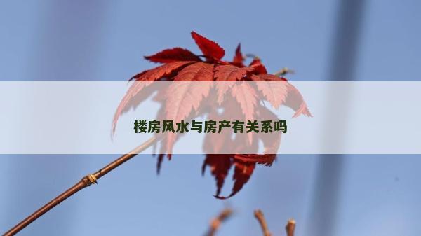 樓房風水與房產有關系嗎