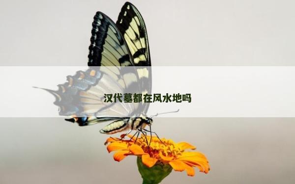 漢代墓都在風水地嗎