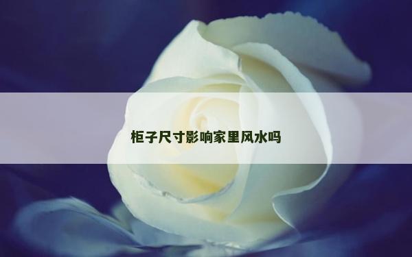 柜子尺寸影響家里風水嗎