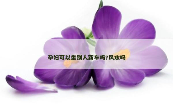 孕婦可以坐別人新車嗎?風水嗎 孕婦可以坐別人新車嗎?風水嗎