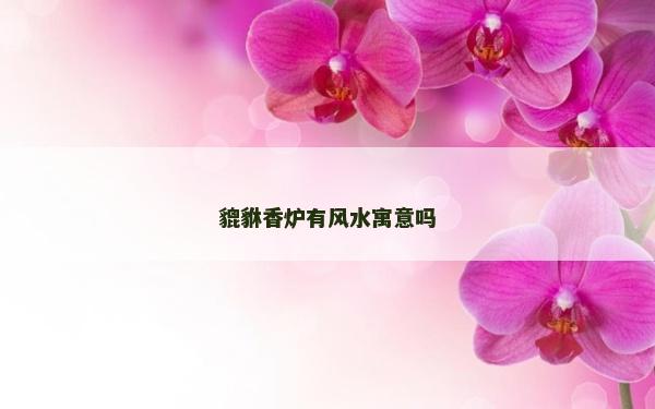 貔貅香爐有風(fēng)水寓意嗎