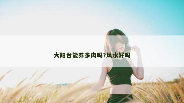 大陽臺(tái)能養(yǎng)多肉嗎?風(fēng)水好嗎