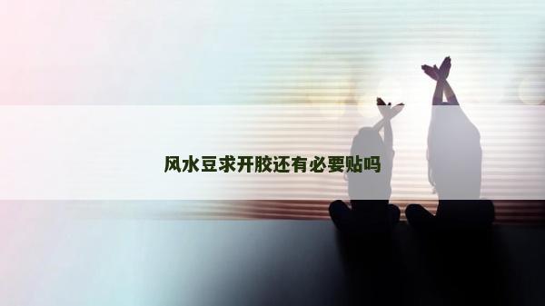 風(fēng)水豆求開膠還有必要貼嗎