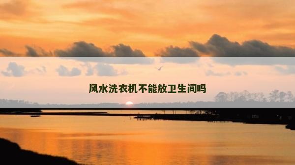 風水洗衣機不能放衛生間嗎