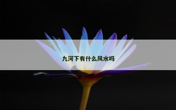九河下有什么風(fēng)水嗎