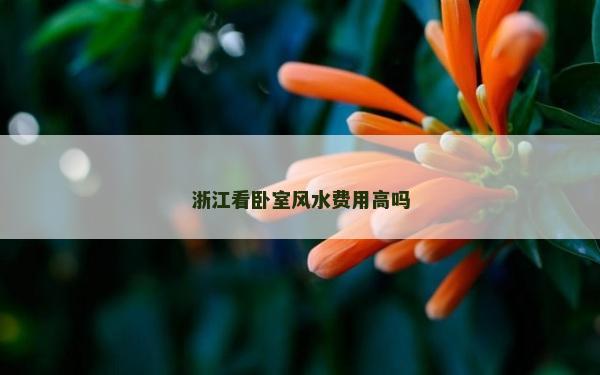 浙江看臥室風水費用高嗎